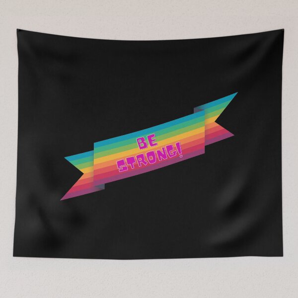 Item preview, Be Strong Rainbow  | Rainbow Quote T-Shirt designed and sold by D-Shirt-More.