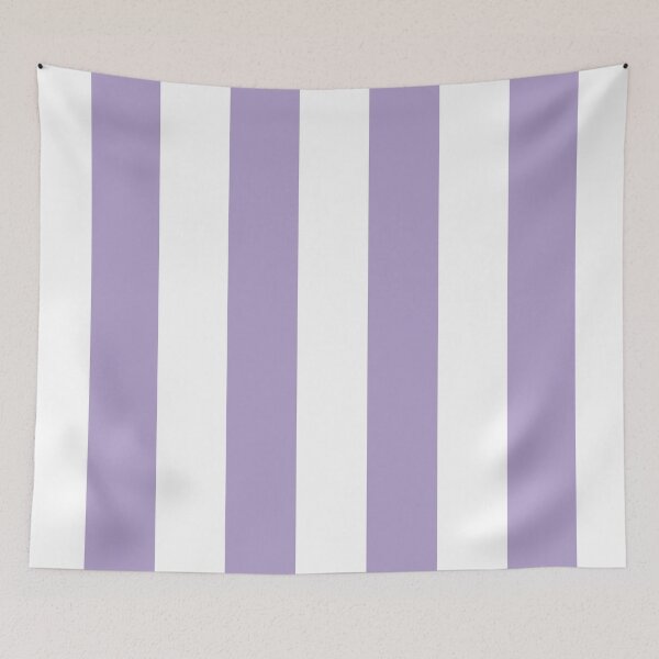 Item preview, Pastel Purple and White Vertical Stripe Pattern Pairs 2022 Trending Color (Hue / Shade / Colour) Pantone Purple Rose 15-3716 designed and sold by ColorOfTheYears.