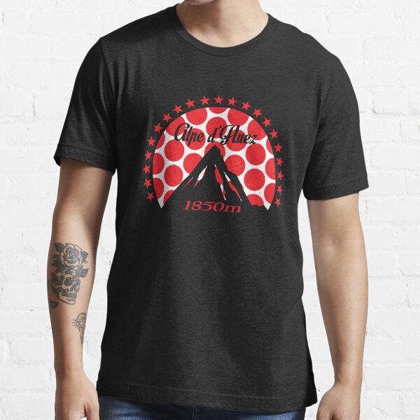 Alpe d'Huez (Red Polka Dot) Essential T-Shirt