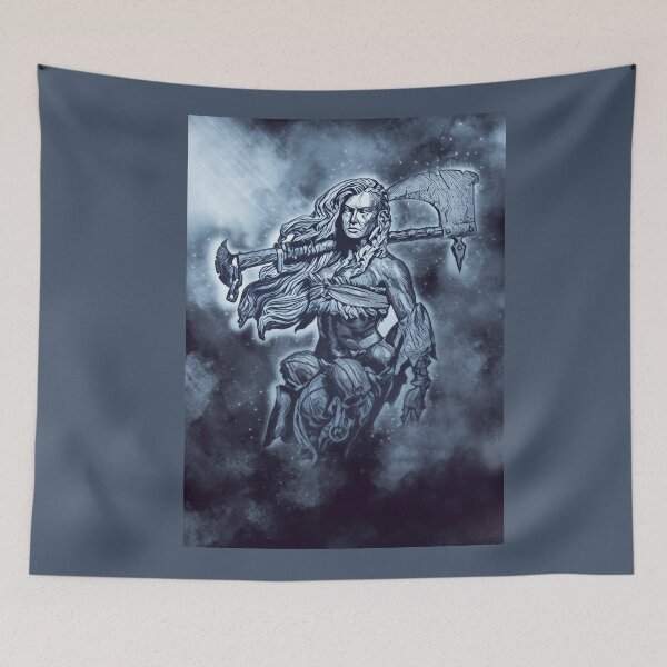 Item preview, VIKING Shieldmaiden Fierce Female Warrior Fantasy  art designed and sold by Naumovski.