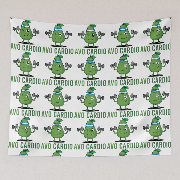 Item preview, Avocado Cartoon Funny Cardio Gym designed and sold by The-Fantasy.