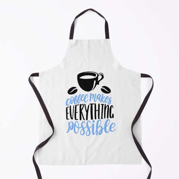 Item preview, Coffee Makes Everything Possible Cup & Beans Black + Blue designed and sold by WearWolfDesigns.
