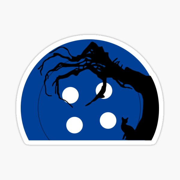 Artikel-Vorschau von Button Silhouette-Coraline, designt und verkauft von IconicMess.