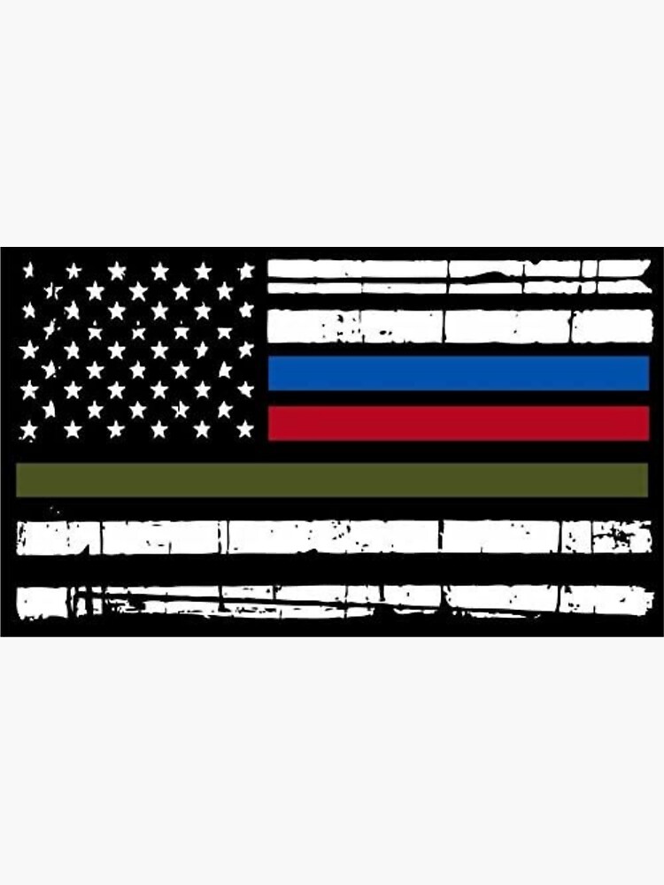 "USA American Flag Green Blue Red" Sticker for Sale by feroxstudios