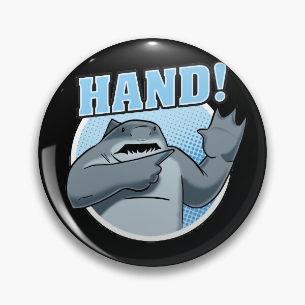 Item preview, Copy of Cute Shark saying "Hand" (Suicide Mode) designed and sold by frikybomb.