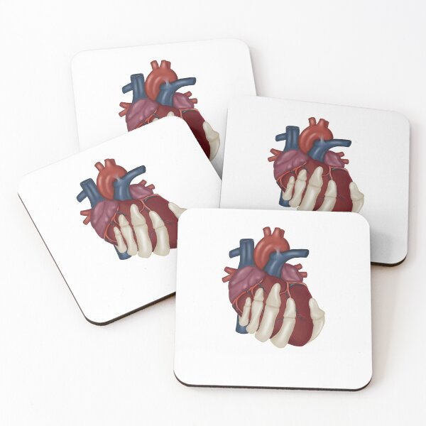 Item preview, anatomy heart in skeleton hand designed and sold by Ileedesign.