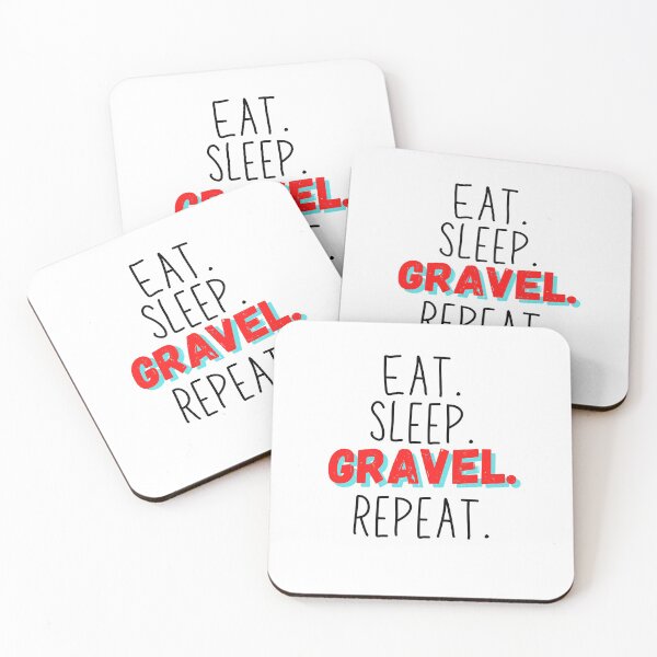 Item preview, Gravelbike Sticker Eat sleep gravel repeat designed and sold by lucomini.