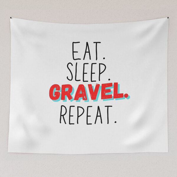 Item preview, Gravelbike Sticker Eat sleep gravel repeat designed and sold by lucomini.