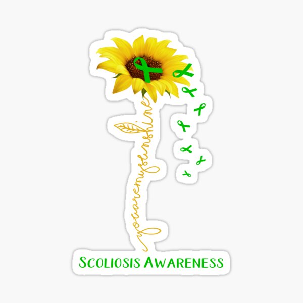 Item preview, Sunflower You Are My Sunshine Scoliosis Awareness designed and sold by Brad-FI.