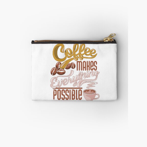 Item preview, Coffee Makes Everything Possible Cup & Beans Multi Color designed and sold by WearWolfDesigns.
