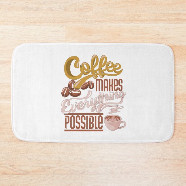 Item preview, Coffee Makes Everything Possible Cup & Beans Multi Color designed and sold by WearWolfDesigns.
