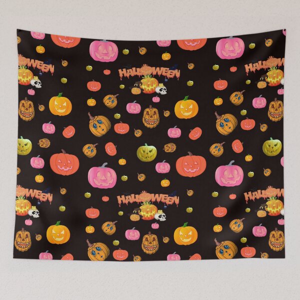 Item preview, Halloween Pumpkin Pattern Art designed and sold by Rell1970.