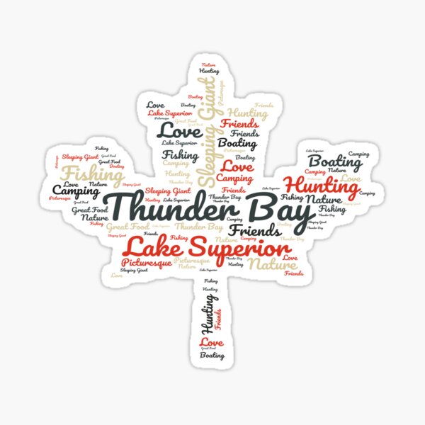 "Thunder Bay " Sticker for Sale by DaveDelBen | Redbubble