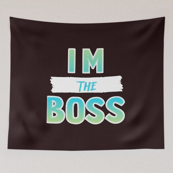 Item preview, i m the boss hats designed and sold by AhmedXhah.
