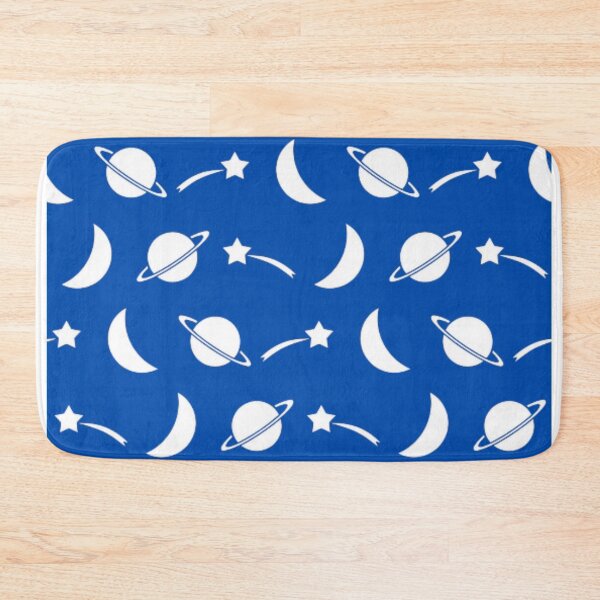 Item preview, Saturn, Moon and Starts Blue Galaxy Pattern designed and sold by silviaol.