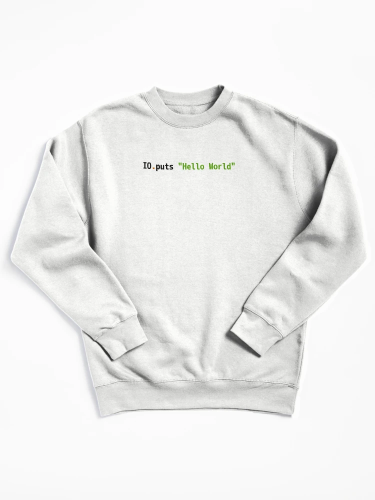 Thumbnail 1 von 6, Pullover, Hello World Elixir Code - Helles Syntax Schema Coder Design designt und verkauft von geeksta.