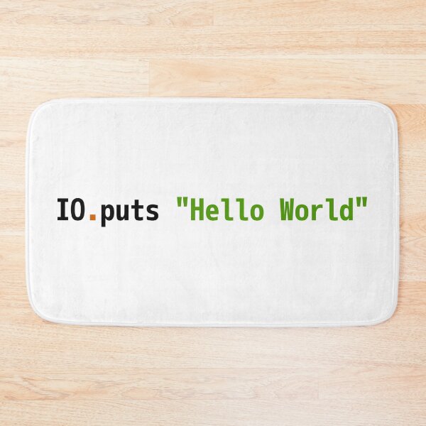 Item preview, Hello World Elixir Code - Light Syntax Scheme Coder Design designed and sold by geeksta.