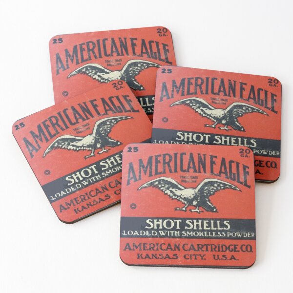Artikelvorschau, American Eagle Schrotpatronen - Vintage-Look entworfen und verkauft von YesterCool Designs.