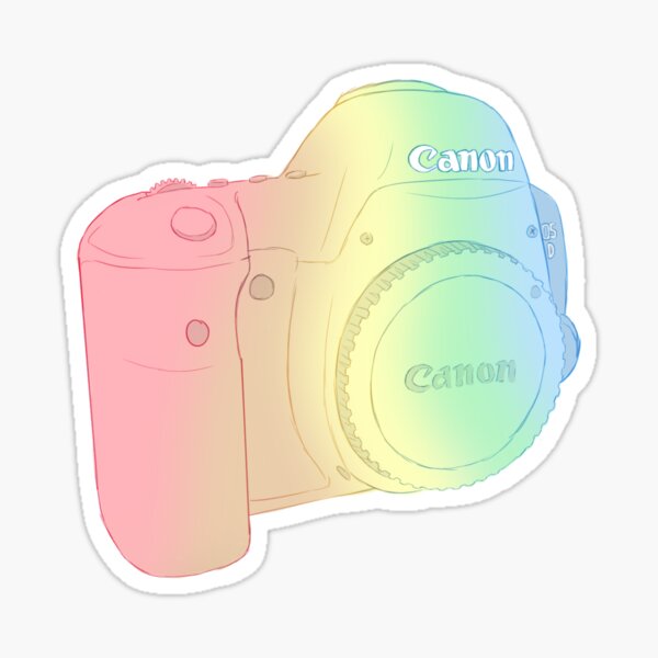 Pastel Camera Sticker