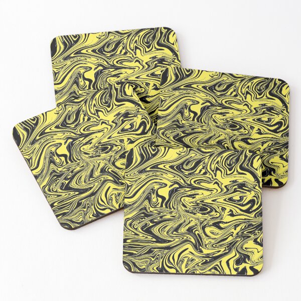 Item preview, Black and yellow random swirls designed and sold by Graphics By Craig.