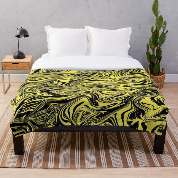 Item preview, Black and yellow random swirls designed and sold by Graphics By Craig.