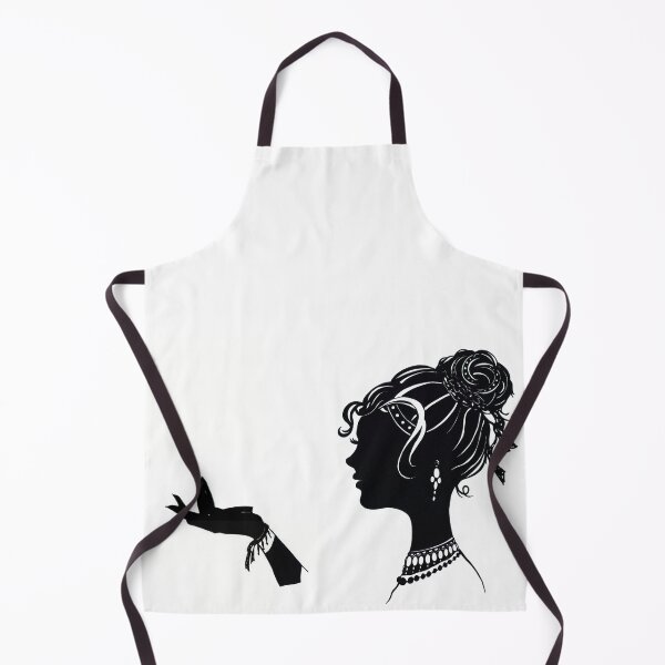 Item preview, Vanity , Fashion illustration Beauty Paper Cutout black and white silhouette signed print Sexy Woman Girl Makeup Jewelry Modern & Minimal designed and sold by Amanda Irene.