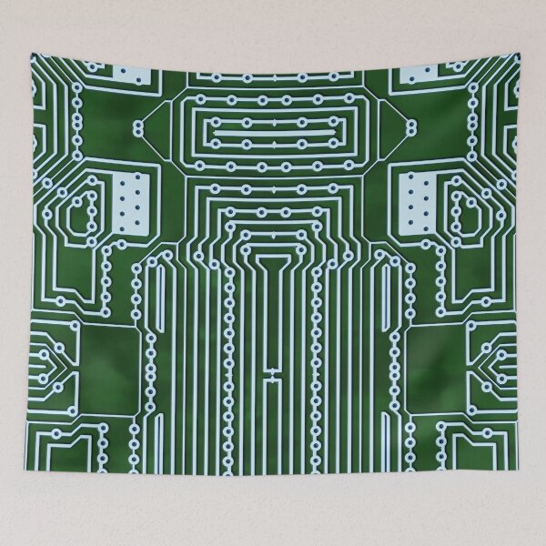 Item preview, Green Geek Motherboard Circuit Pattern designed and sold by livianasgifts.