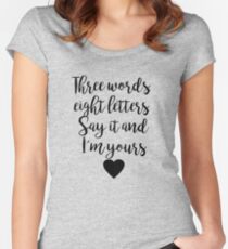 Gossip Girl - Three Words Women's Fitted Scoop T-Shirt