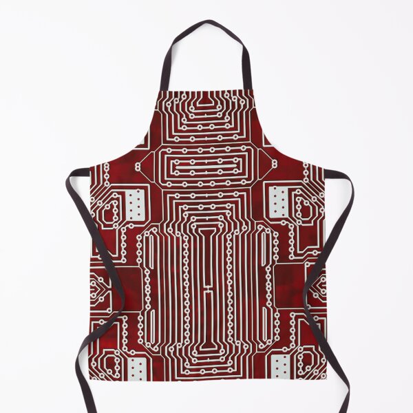 Item preview, Red Geek Motherboard Circuit Pattern designed and sold by livianasgifts.