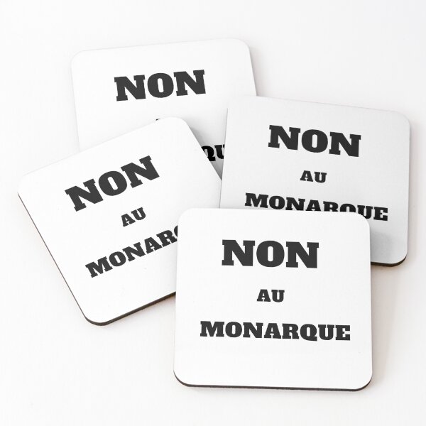 Aperçu de l'œuvre Non au Monarque contestation gouvernement France monarchie républicaine créée et vendue par FranceLibre.
