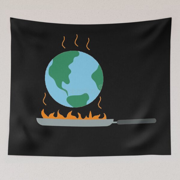 Item preview, Climate Change Earth is on fire greta thunberg  designed and sold by Giovanni's  Brown Quotes.