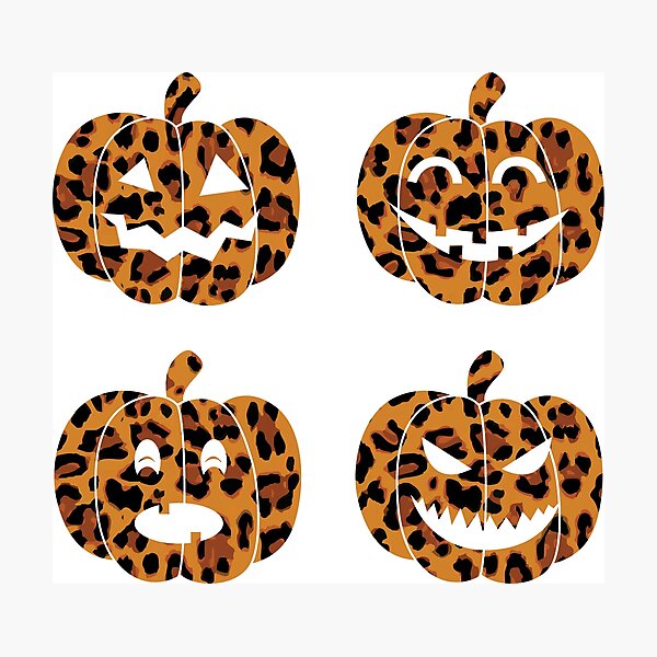 Item preview, Leopard Pumpkin Emojis designed and sold by ChaseCoClothing.