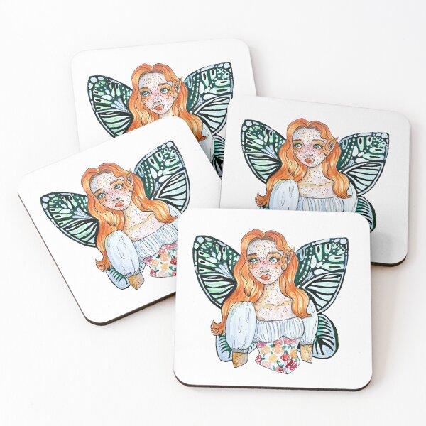 Item preview, Cottagecore Fairy with Freckles  designed and sold by raffaela-art.