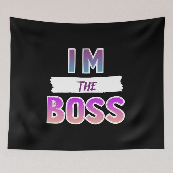 Item preview, i m the boss hats designed and sold by AhmedXhah.