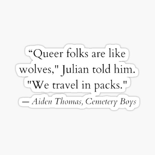 Item preview, Cemetery boys quote designed and sold by Amelieva.