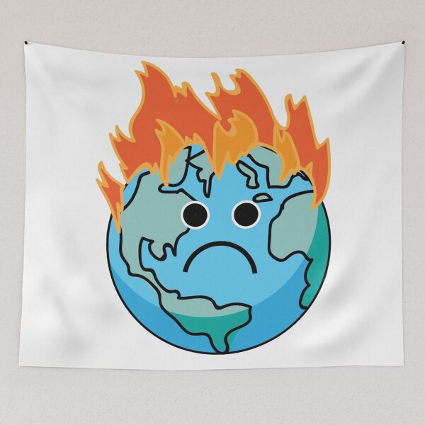 Item preview, Climate Change Earth is on fire greta thunberg  designed and sold by Giovanni's  Brown Quotes.