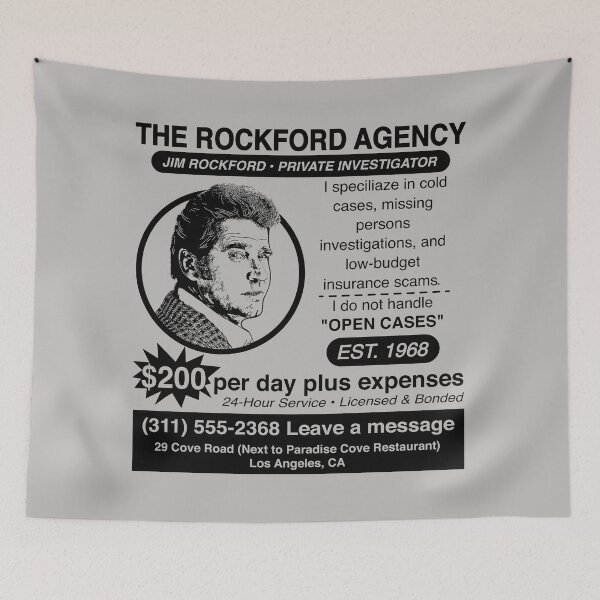 Item preview, Jim Rockford Newspaper Ad designed and sold by Alema Art.