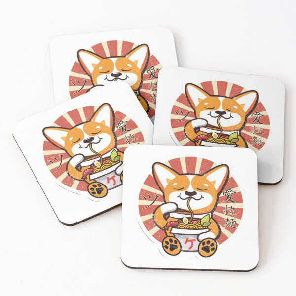 Item preview, Corgi Eating Ramen Cute Kawaii Noodles designed and sold by Ammar-the-goat.