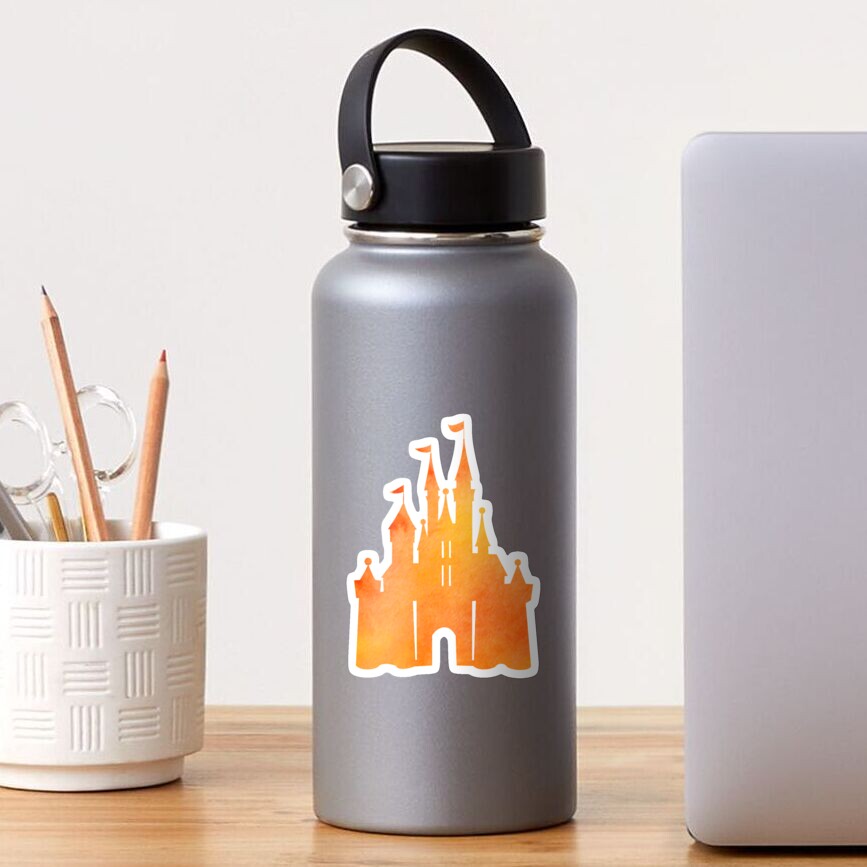 Halloween Watercolor Castle Sticker