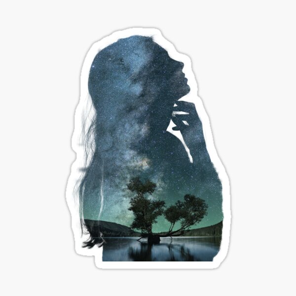Vista previa del artículo con la obra «La chica soñadora», diseñado y vendido por Mims-edit.