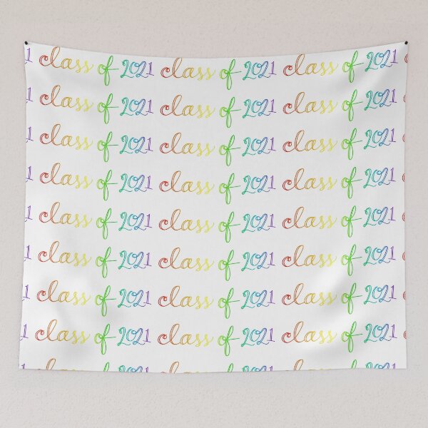 Item preview, Class of 2021 Cursive Rainbow designed and sold by CGBCreative.