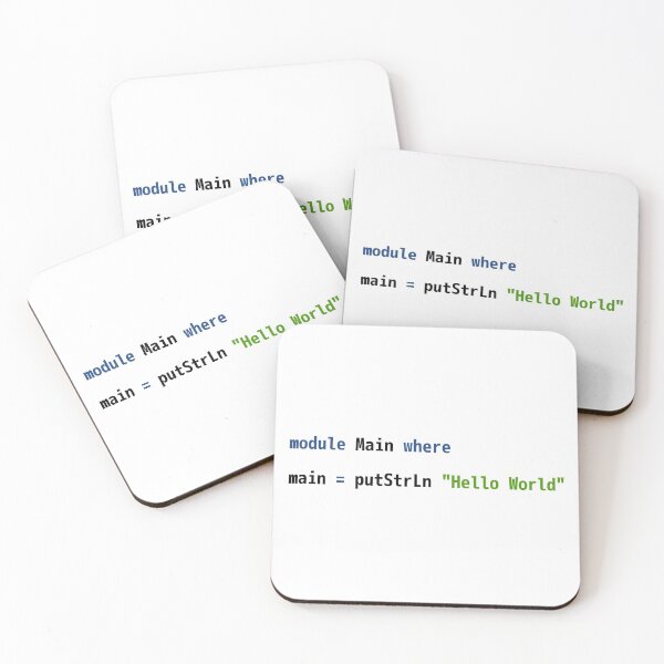 Item preview, Hello World Haskell Code - Light Syntax Scheme Coder Design designed and sold by geeksta.