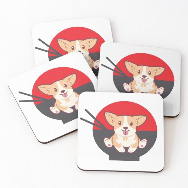 Item preview, Corgi Eating Ramen Cute Kawaii Noodles,funny design  designed and sold by Ammar-the-goat.