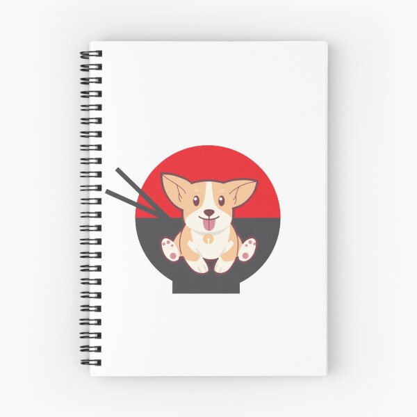 Item preview, Corgi Eating Ramen Cute Kawaii Noodles,funny design  designed and sold by Ammar-the-goat.
