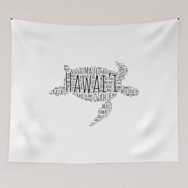 Item preview, Hawaiian Islands Sea Turtle Word Art designed and sold by peachycrossing.