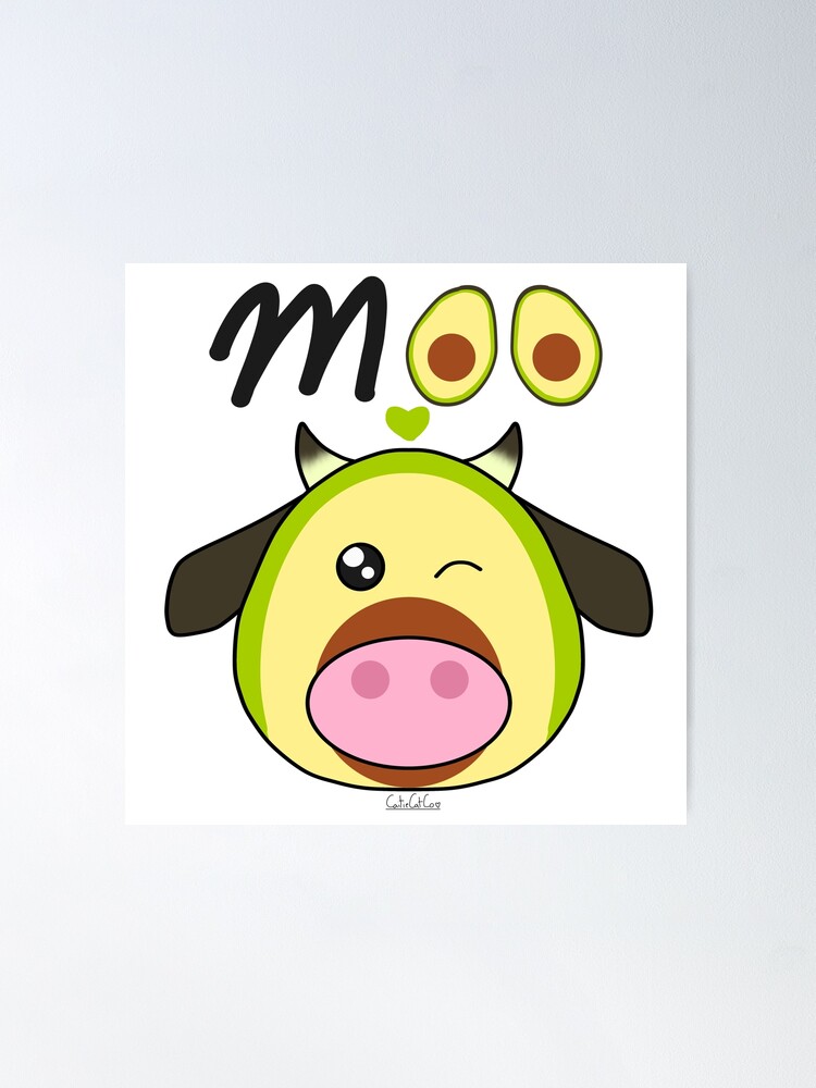 Little Avocado Cow (Avo-cow-do) | Poster