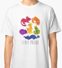 LGBT + PRIDE CATS Classic T-Shirt