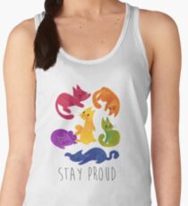 LGBT + PRIDE CATS Women's Tank Top