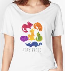 LGBT + PRIDE CATS Women's Relaxed Fit T-Shirt
