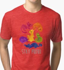 LGBT + PRIDE CATS Tri-blend T-Shirt